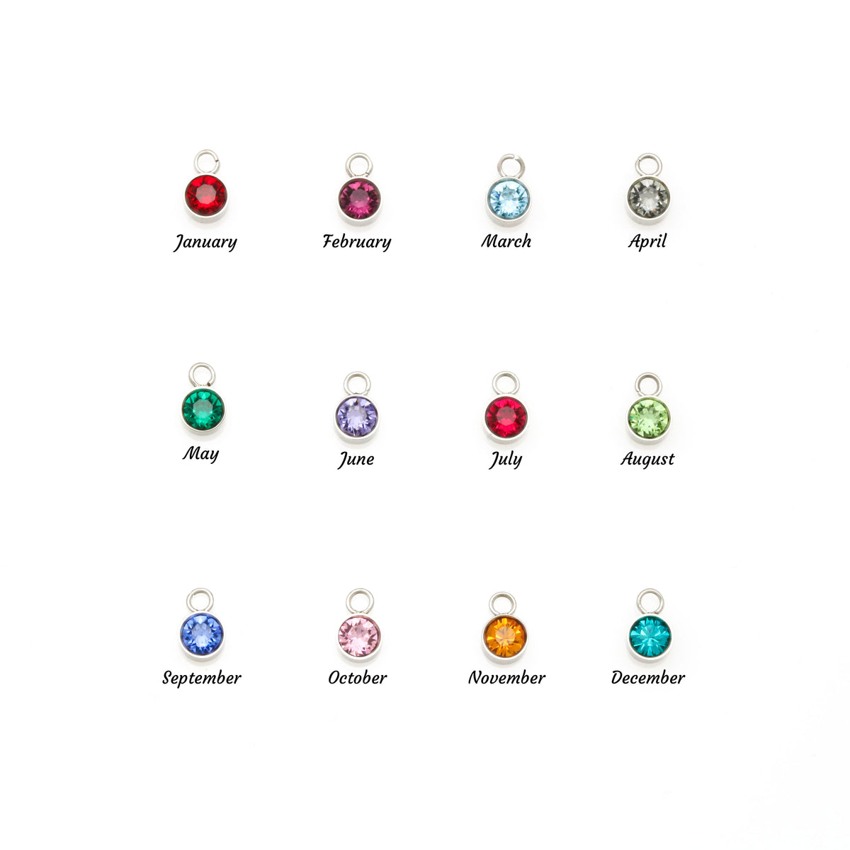 Custom Bridesmaid Birthstone necklace
