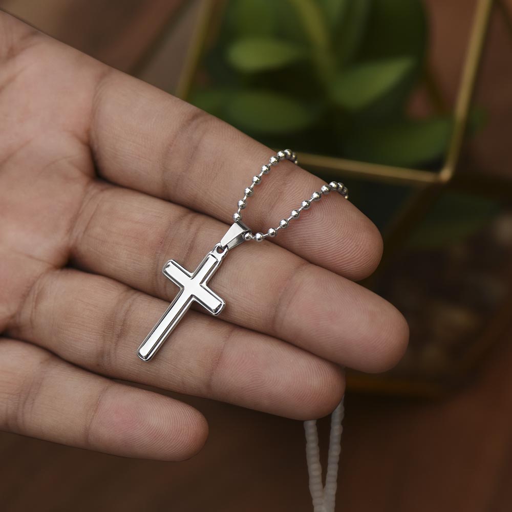 Friends are Siblings - Cross necklace
