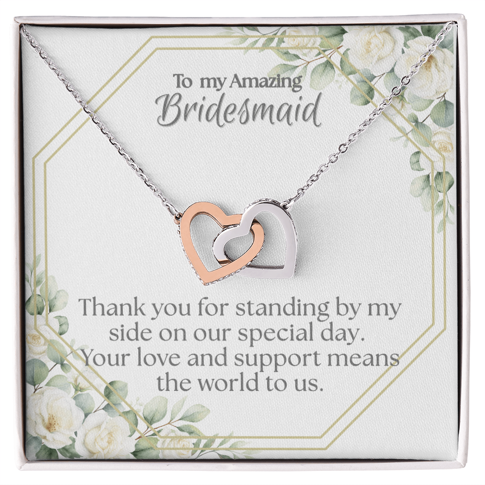 Bridesmaid Heart necklace