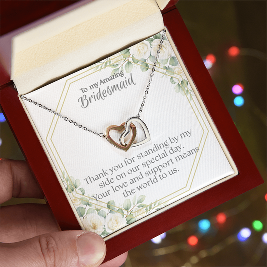 Bridesmaid Heart necklace