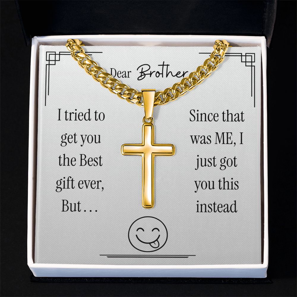 Dear Brother - Cross necklace